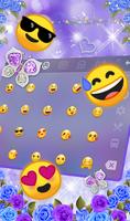 Purple Rose Diamond Butterfly Keyboard screenshot 2
