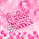 Radiant Rose Diamond Keyboard Theme APK