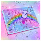 Rainbow Water Drop Keyboard Theme icône