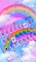 Rainbow Water Drop Keyboard Theme স্ক্রিনশট 1