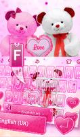 Sweet Teddy Bear Couple Keyboard screenshot 1