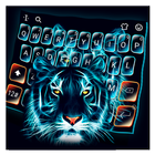 Neon Tiger Blaze Keyboard Theme иконка