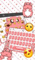 Cute Hippo Keyboard Theme screenshot 3