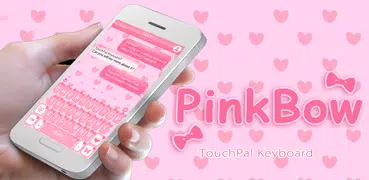 Cute Pink Bow Keyboard Theme