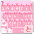 Cute Pink Bow Thème pour clavier APK