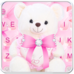 Pink Cute Bear Keyboard Theme
