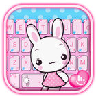 Pink Cute Rabbit icono
