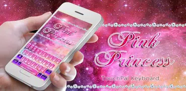 Pink Princess Diamond Galaxy Keyboard Theme