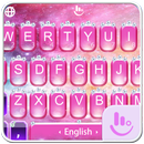 Pink Princess Diamond Galaxy Keyboard Theme-APK