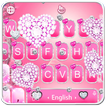 Pink Diamond Heart Keyboard Theme