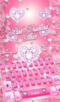 Pink Diamond Heart Affiche
