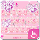 Pink Diamond Heart Keyboard Theme APK