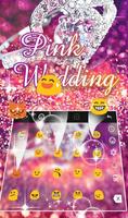 Pink Wedding Diamond Sparking Keyboard Theme capture d'écran 3