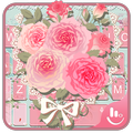 Pink Flower कीबोर्ड थीम