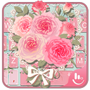 Pink Flower Keyboard Theme aplikacja