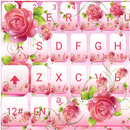 Pink Flower Keyboard Theme APK