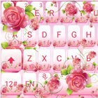 Pink Flower Keyboard Theme иконка