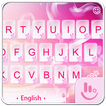 Pink Love Heart Keyboard Theme