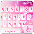 Pink Love Heart Keyboard Theme иконка