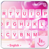 Pink Love Heart Keyboard Theme 圖標