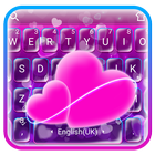 Luminous Pink Glowing Hearts Keyboard icon
