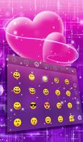 Luminous Pink Glowing Hearts Keyboard screenshot 3