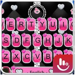 Pink Heart Keyboard Theme