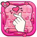 Pink Love Heart Keyboard Theme APK