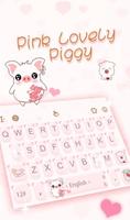 Pink Lovely Piggy Affiche