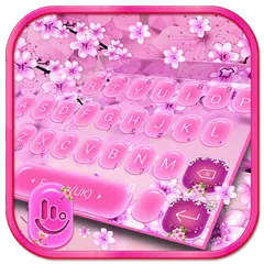 Pink Cherry Blossom Keyboard Theme APK 下載