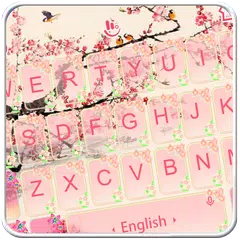 Pink Plum Blossom Keyboard Theme