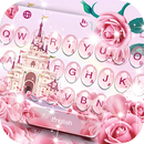 Pink Rose Castle Keyboard Theme APK