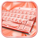 APK Pink Silk Rose Gold Keyboard Theme