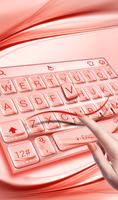 Pink Silk Rose Gold Keyboard Theme screenshot 3