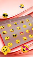 Pink Silk Rose Gold Keyboard Theme screenshot 2