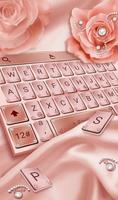 Pembe Gül Altın Pırlanta Damla Klavye Tema gönderen