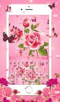 Pink Rose Garden Affiche