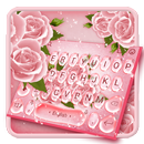 Beautiful Rose Water Drop Keyboard APK