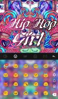 Hip-Hop Girl Keyboard Theme ảnh chụp màn hình 3