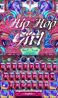 Hip-Hop Girl Keyboard Theme Affiche