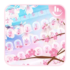 Pink Sakura Flower Petal Keyboard Theme