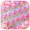 Pembe Sakura Çiçek Klavye Tema