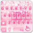 Pink Sakura Snow कीबोर्ड थीम