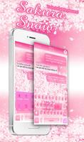 Poster Pink Sakura Snow