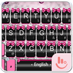 Pink Silver Bow Keyboard Theme