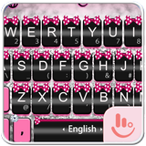 Pink Silver Bow icon