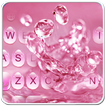 Pink Water Droplets Keyboard Theme