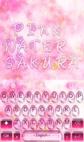 Pink Water Sakura Affiche