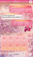 Pink Snow Tema Keyboard screenshot 2