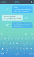 TouchPal Pure Touch Blue Theme ảnh chụp màn hình 1